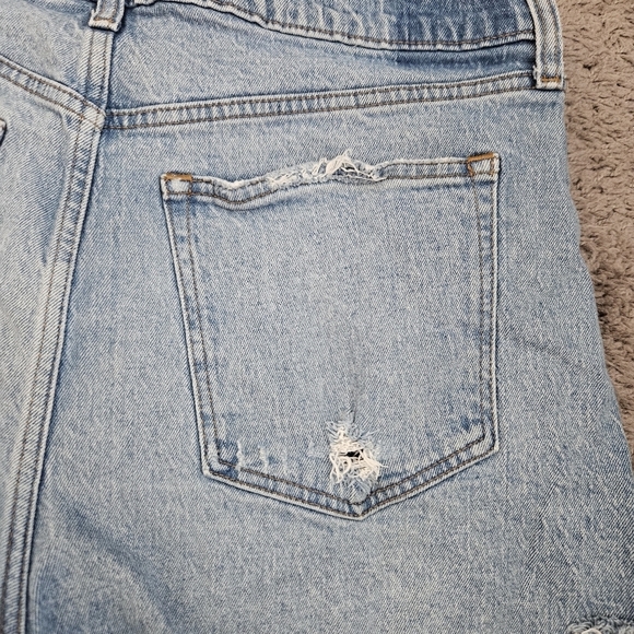 Abercrombie & Fitch The Dad Short High Rise Button Fly Womens 16 Festival Grunge - Picture 5 of 11